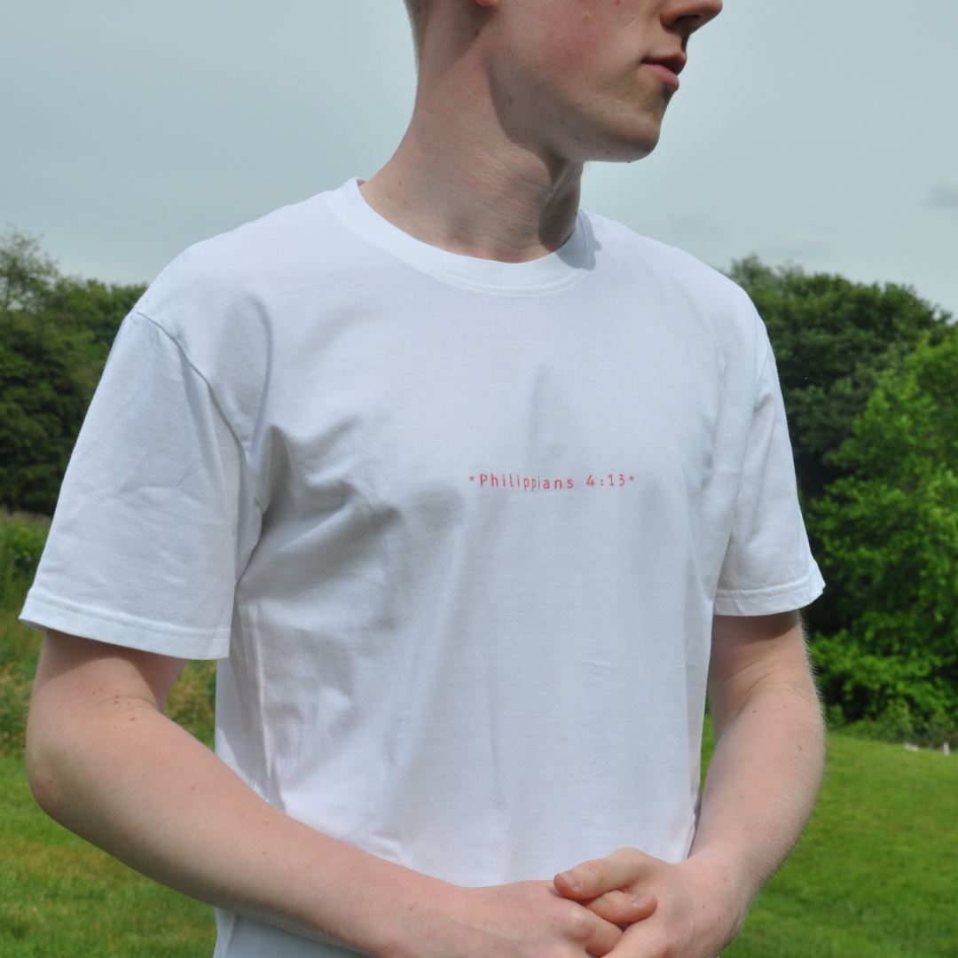 'I Can't. Jesus Can. ' White Unisex T-shirt