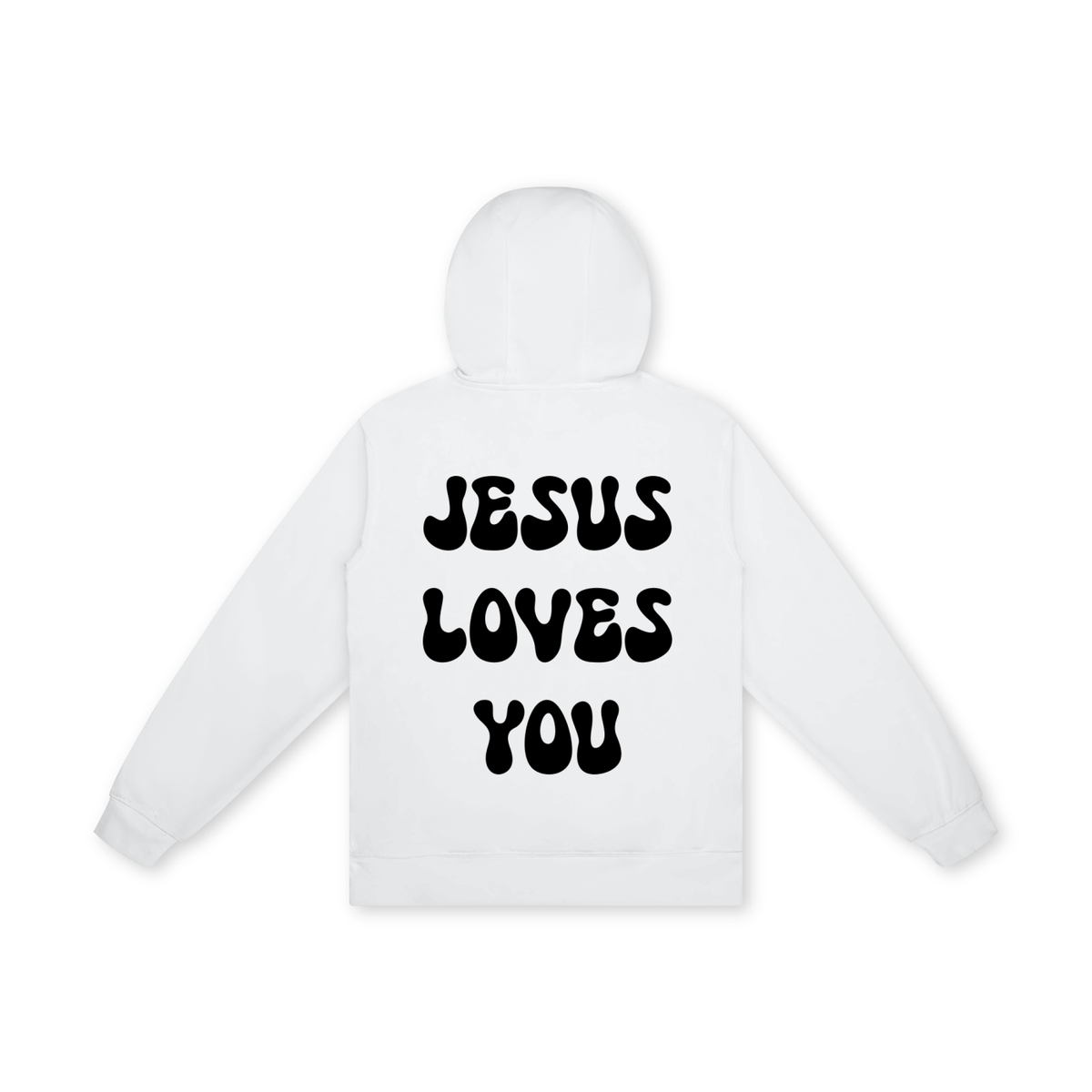 'Jesus Loves you' White Unisex Hoodie