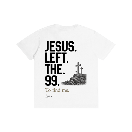 'He left the 99' White Unisex T-shirt