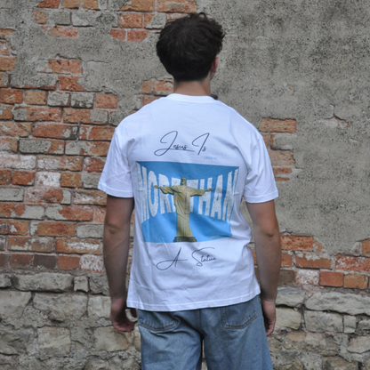 'Jesus Is More Than A Statue' White Unisex T-shirt