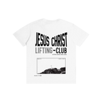 'Jesus Lifting Club' White Unisex T-shirt