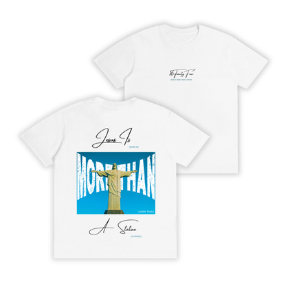 'Jesus Is More Than A Statue' White Unisex T-shirt