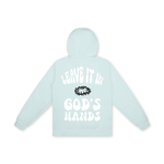 'Leave it in God's hands' Light Blue Unisex Hoodie