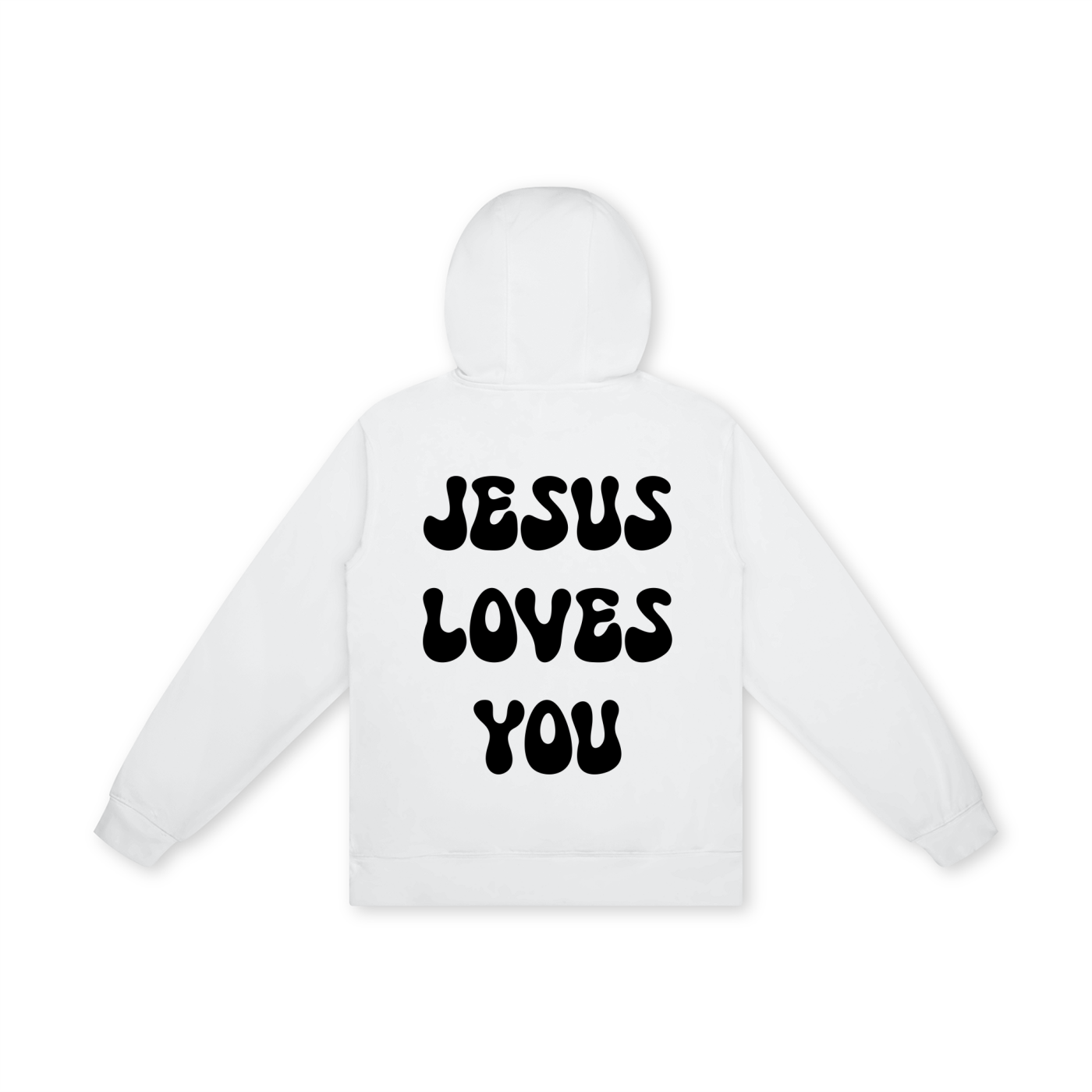 'Jesus Loves you' White Unisex Hoodie