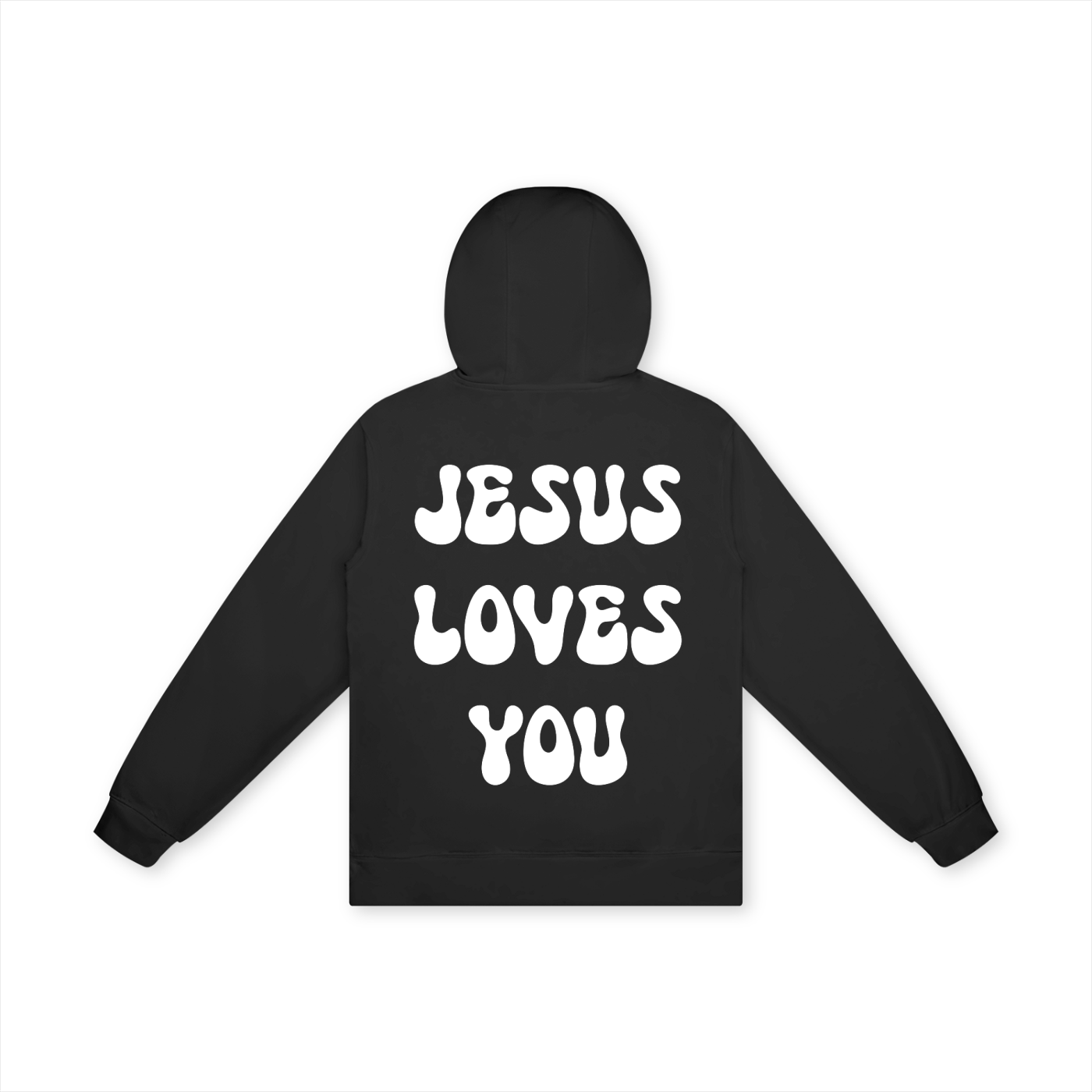 'Jesus Loves you' Black Unisex Hoodie