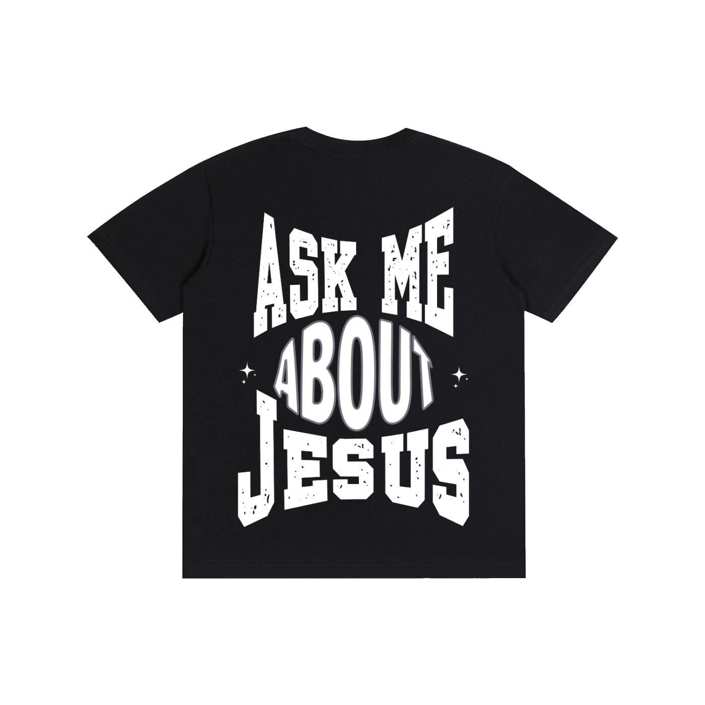 'Ask me about Jesus' Black Unisex T-shirt